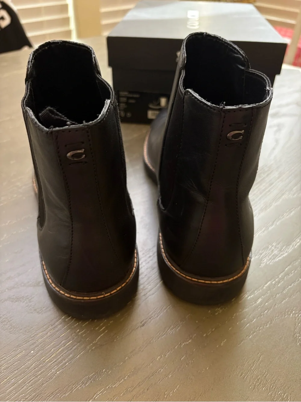 Coach Men’s Leather Chelsea Chukka Boots